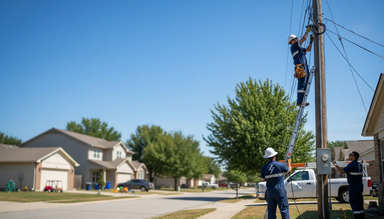 Residential electrician providing installation services in Adams, WI
